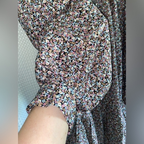 Women’s‎ H&M floral oversized balloon sleeves boho dress size medium - Picture 5 of 10